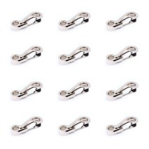 2pcs 미니 Carabiner 클립 버클 자물쇠 키 행거 퀵 드로우 체인 링 캠핑 걸쇠 훅 배낭 스냅, 01 2X Silver