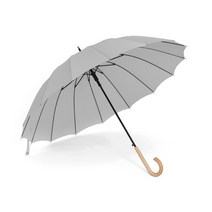 라라티와이 튼튼한 16살대 우드 곡자형 자동 장우산