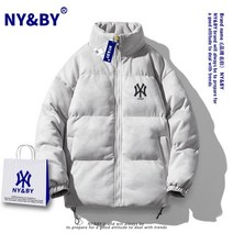 MLB 겨울 남녀공용 패딩 점퍼 다운 자켓 데일리 캐주얼 스웨이드 아우터 로고 5color