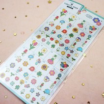 크럭스 유룻토 금장 스티커 플라워(st253), 플라워