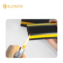 바닥 보양재 보양제 보온재 비닐 보양지바닥 케이블 커버 PVC 압출 방지 코드 보호기 자체 접착 전원 및, 01 White_04 D50_01 1M