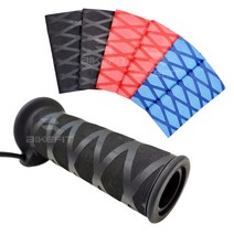 오토바이 수축그립 세트 수축튜브 낚시그립 핸들 열선 그립 미끄럼방지 125mm 40파이, 블루