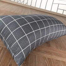 새계절 순면 대형 등쿠션 국산솜포함, 검회색톤B