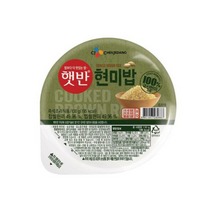 햇반 100% 현미로 지은밥, 130g, 1개