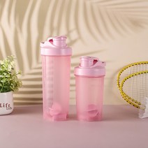 500/700ml 블렌더 병 단백질 파우더 셰이커 보디 빌딩 액세서리 쉐이크 컵 휴대용 믹서 컨테이너 스포츠 보충제, 분홍색, 700ml