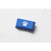 분필키캡 PBT 염료승화 키캡 세라믹 도자기 콕스키캡 건담 마리오 롤 커스텀키캡 참신 체리 프로파일 딥 염료 조각 기계식 키보드 용 pbt 레이저 에칭 범례 고양이 패드 백, c 패드 bs 블루 x1
