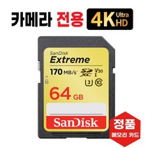 펜탁스 옵티오 MX-1 카메라메모리카드 SD카드 4K 64GB