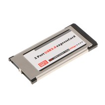 STK usb3.0에 급행 카드 expresscard 휴대용 퍼스널 컴퓨터 PC 34mm nec를위한 2 항구 접합기, 1개