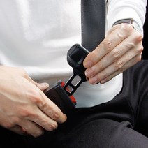 안전벨트 연장클립 길이연장 보조 벨트 커버 용퓸, 25mm타입 (일반형) 블랙