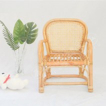 북유럽 아기 라탄 의자 유아 우드 나무 암체어 아이방 꾸미기 원목 체어 성인 캠핑 사진 촬영, A