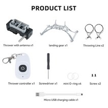 바다 원투 낚시 미끼 투척기 드론 dji mini3 promini 3 결혼 반지를 3, a