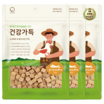 라이브잇 굿데이 강아지 건강가득 큐브간식 300g, 6개, 닭가슴살 + 황태 혼합맛