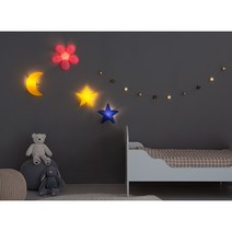 벽에 붙이는조명 아이방수면전등 신생아수유 튤립별달무드 국민 이케아, 별 옐로우