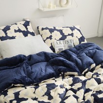 [플로라] 팝플라워 5mm 밍크 극세사 차렵이불 단품 Q, 상세 설명 참조