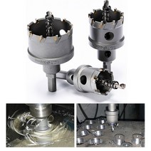 16-100mm 카바이드 팁 구멍 톱 드릴 스테인레스 강판 용 비트 커터 철 드릴링 합금 금속 절단 키트 tct 드릴 비트 473, 17mm