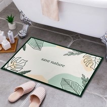 DAYA 감성 발매트 SAVE NATURE 욕실 주방 화장실 발매트 현관 러그 국내생산 (친환경), 본상품