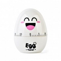 NVH310088큐티깜찍 계란 타이머 화이트 아날로그 쿠킹타이머