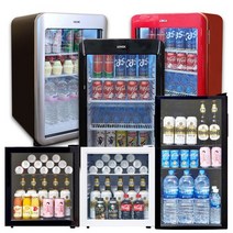 씽씽코리아 음료수냉장고 냉장쇼케이스 소형냉장고 미니냉장고 SD-92 화이트 사무실냉장고 카페냉장고 술장고, SD-92(블랙) LED