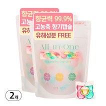 노라 올인원 캡슐 세탁세제 99.9% 향균 미세먼지 제거 중성 세제 일반드럼겸용 빨래, 2개, 30개입