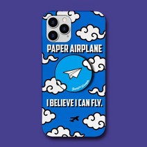 바보사랑 슬림하드 케이스스마트톡 세트 종이비행기(Paper Airplane).부기우기, 아이폰12미니