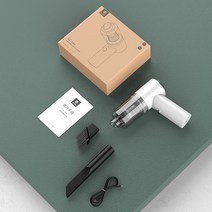 Licheers-미니 무선 자동차 진공 청소기 초강력 흡입 3500 Pa 휴대용 핸드헬드 자동 진공 청소기 사무, 01 white