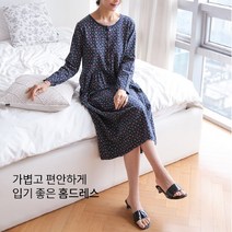엄마옷 YY-HW030 잔꽃면홈드레스 50대 여성의류60대 여성옷 미시옷 중년여성의류 빅사이즈