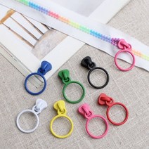 짱패브릭 (5개)고급무광-5호비슬론지퍼전용슬라이더-7color, 화이트