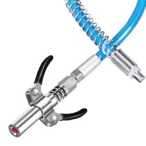 구리스 건 그리스 니플 총 커플러 릴리스 피팅에 고하중 퀵 락 스테인레스 더블 핸들 피팅, coupler and Hose