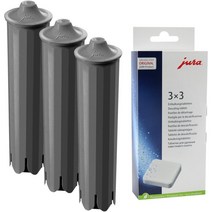 JURA 유라 Z6 E8 E80 E6 E60 E80 클라리스 스마트 필터 카트리지 3개 디스케일링 정제 9개 1세트