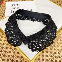 페이크 카라 넥 케이프 레이스 빈티지 목도리 o-neck fake collar 크로 셰