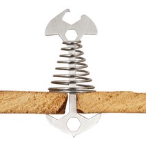 야무진 스테인레스 캠핑 텐트 데크팩 오징어, 실버