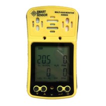 일산화탄소 경보기 감지기 센서 AS8900 다중 가스 모니터 휴대용 산소 O2 Hydrothion H2S CO 가연성 4 in 1 분석기, 한개옵션0