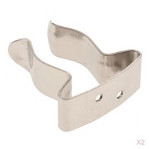 304SS 보트 마린 후크 홀더 스프링 클램프 홀더 브래킷 클립 2 피스
