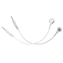 마사지기 마사지기계 타이라인 짧은 케이블 전극 리드 와이어 어댑터 6 개 3.5mm 버튼-2mm 핀 커넥터, 한개옵션0
