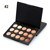 컨실러 15 Colors Concealer Palette Mini Foundation Makeup Base Color Corrector Contour Face Cover Spot, [02] color 2