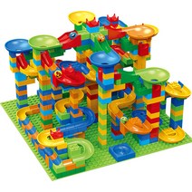 창의력 발달 구슬 굴리기 블럭 롤러코스트 완구 조립, D. 514 pcs