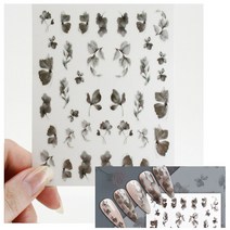 네일 데칼 스티커 꽃잎 하트 체크 프렌치 네일아트, 036_수채화꽃잎 스티커 J1539