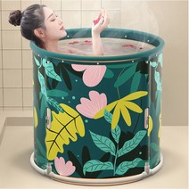 헤쎈 1초 원터치 접이식 욕조 사우나 가정용 1인욕조 한증사우나 원룸욕조 반신욕조 미니욕조 이동식욕조 홈쇼핑원조정품, 해저, 1개