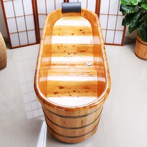 편백반신욕조 인체 공학 나무통 펜션 가족온천 홈스파, 길이 1.3m 폭 0.65m 높이 0.7m