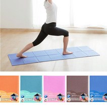 톤 접이식 휴대용 요가매트 필라테스매트 4mm, 그린