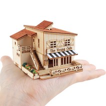 영공방 YM567 미니 카페하우스 DIY WOODEN MODEL KIT 나무로 만드는 아름다운 세상 나무만들기