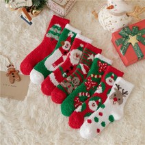리스 성탄절 루돌프 눈사람 눈 선물 발목양말 수면양말 산타 양말 크리스마스 빨강 트리 초록 사은품 판촉