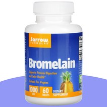 자로우 브로멜라인 Bromelain 1000 GDU 60정, 1통, 60개