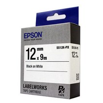 엡손정품라벨 LW-K200BL LW-K200BK 12mm SS12K 흰색, 엡손정품라벨 LW-K200BL LW-K200