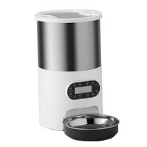 강아지 자동급식기 반려견 공급기 급여기 자율급식 고양이 자율배식 사료 배식기, 4.5L Pet Feeder_key control