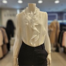 린 NC13 카르닝 셔링넥 블라우스 LGBLNB9700