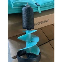 얼음 낚시 끌 전기 아이스 드릴 비트 나일론 플로팅 드릴 8 인치 80 cm 40 cm 전기 아이스 드릴에 초경량 권총 드릴, 8인치 지름 20cm 길이 40cm 짧은 파란색