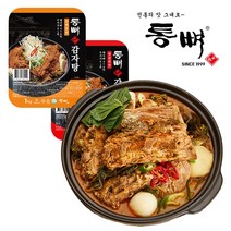 통뼈감자탕 [통뼈감자탕 보통맛2kg+칼칼한맛2kg] 부산 20년 전통의 맛 그대로 감자탕 4팩 (4KG), 4kg