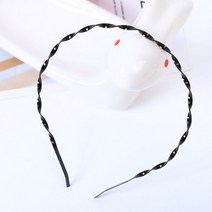 트위스트 철사 머리띠 남여공용 헤어밴드