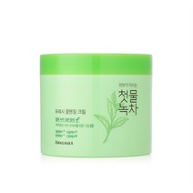 웰코스 과일나라 첫물녹차 프레시 클렌징 크림 300g 크린싱크림, 1개